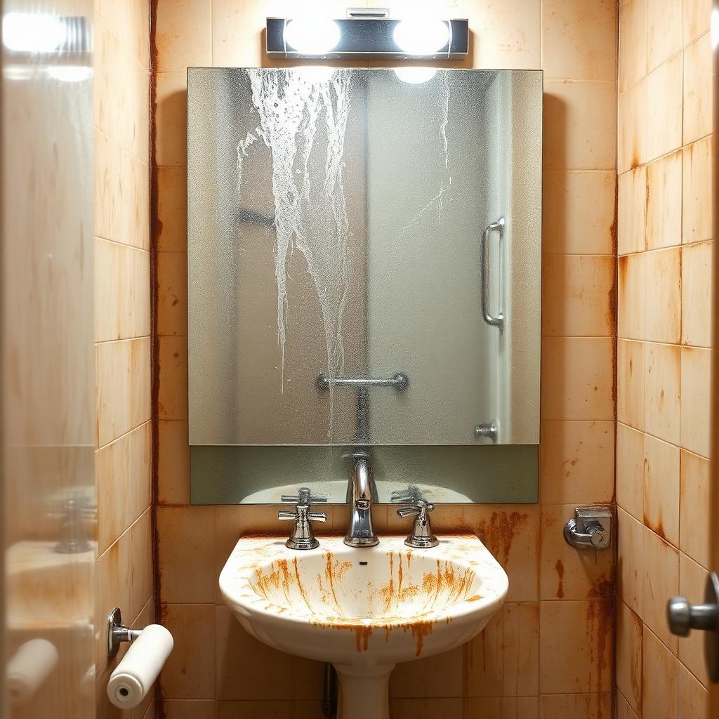 Bathroom Cleaning before